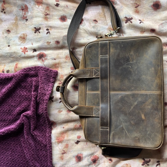 Brown laptop bag - Picture 3 of 3